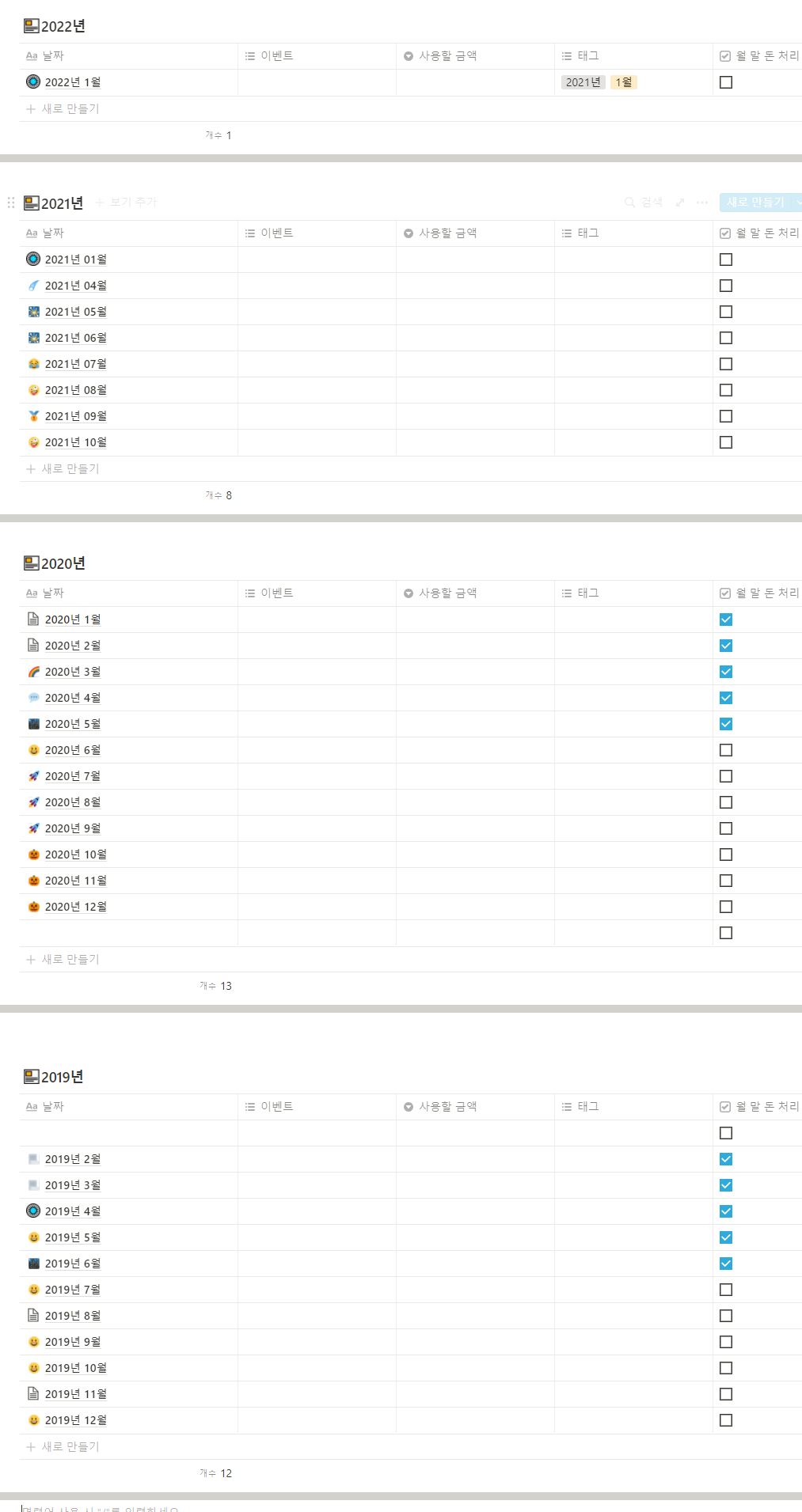 3년간 데일리 리포트